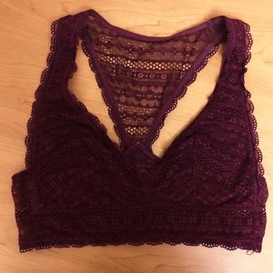 Maroon/Wine Red Victoria’s Secret Lace Bralette